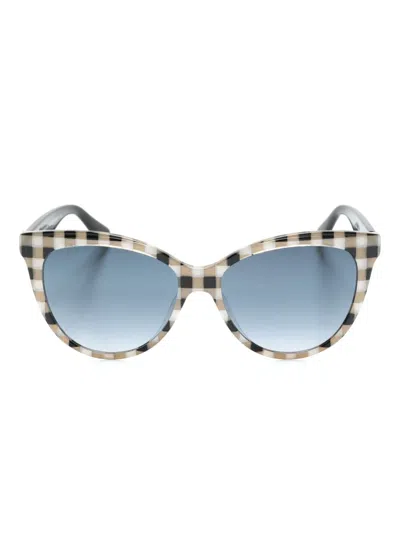 Kate Spade Daesha Cat-eye Frame Sunglasses In Black