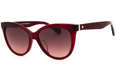 Kate Spade Daeshafs Sunglasses In Burgundy