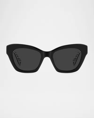 KATE SPADE DAINA CAT-EYE ACETATE SUNGLASSES