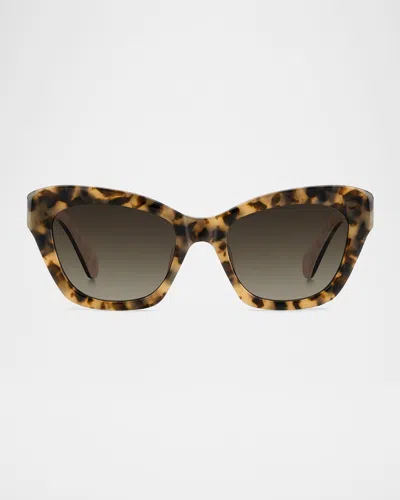 KATE SPADE DAINA CAT-EYE ACETATE SUNGLASSES