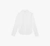 Kate Spade Daisy Lace Collar Button Up Shirt In Fresh White