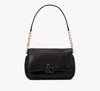 Kate Spade Dakota Puffy Leather Crossbody In Black