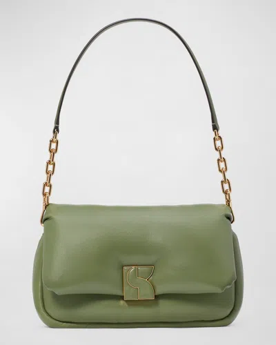 Kate Spade Dakota Puffy Smooth Leather Crossbody Bag In Cedar Stand