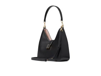 Kate Spade Dakota Smooth Leather Hobo Shoulder Handbags Black: One Size