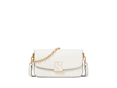 Kate Spade Dakota Smooth Leather Small Crossbody Handbags Cream: One Size In White