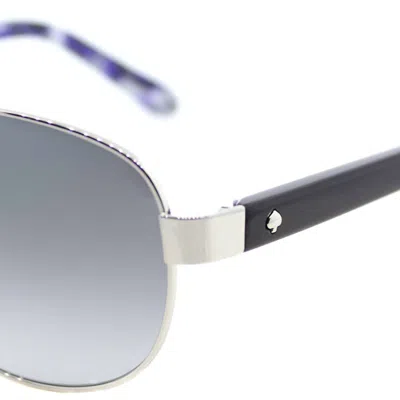 Kate Spade Dalia Aviator Metal Sunglasses With Grey Gradient Lens In Gray