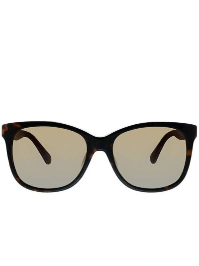 Kate Spade Danalyn Square Plastic Tortoise Sunglasses With Brown Gradient Lens In Havana