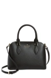 Kate Spade Darcy Small Leather Satchel Bag In Black