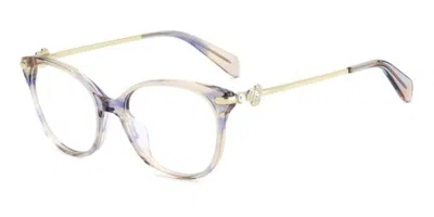 Kate Spade Dariela 2/g Asian Fit 09v Women's Glasses Blue Size 52 - Free Lenses - Blue Light Block Available In Gray