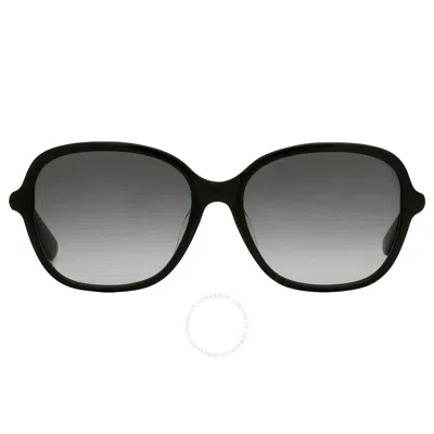 Kate Spade Dark Grey Gradient Square Ladies Sunglasses Brylee/f/s 0807/9o 56 In Black