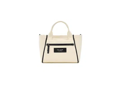 Kate Spade Dash Canvas Tote Bag Handbags Natural: One Size In Gray