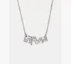Kate Spade Cubic Zirconia Dear Mom Pendant Necklace In Metallic