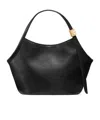 Kate Spade New York Small Deco Fine Grain Leather Tulip Top Handle Bag In Black