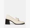 Kate Spade Deco Bow Heeled Loafer In Neutral