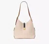 Kate Spade Deco Colorblocked Large Shoulder Bag In Milk White