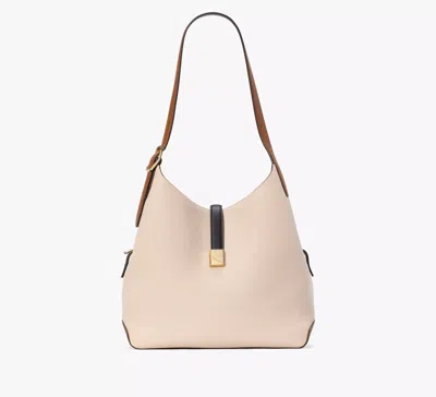 Kate Spade Deco Colorblocked Large Shoulder Bag In Milk White