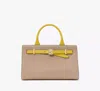 Kate Spade Deco Colorblocked Medium Satchel In Tigers Eye