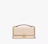 Kate Spade Deco Colorblocked Mini Flap Chain Crossbody In Milk White