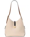 Kate Spade Tribeca Colorblock Pebbled Leather Shoulder Bag In Milk Glass