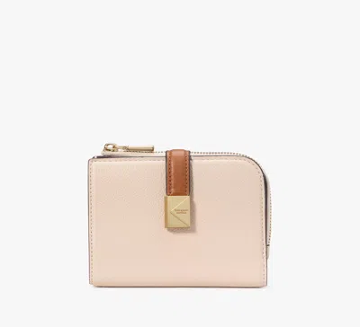 Kate Spade Deco Colorblocked Small Compact Wallet In Milk White