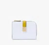 Kate Spade Deco Colorblocked Small Compact Wallet In Pale Sapphirine