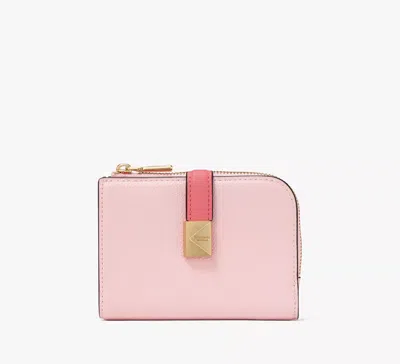 Kate Spade Deco Colorblocked Small Compact Wallet In Red