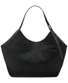 Kate Spade Deco Extra Large Suede Tulip Tote In Black