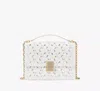 Kate Spade Deco Eyelet Chain Shoulder Bag In True White
