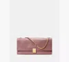 Kate Spade New York Deco Glazed Leather Convertible Chain Shoulder Bag In Pink