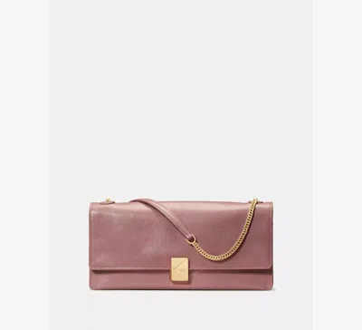 Kate Spade Deco Glazed Leather Soft Shoulder Bag In Pink