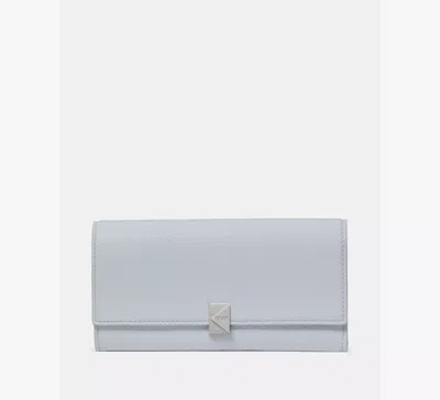 Kate Spade Deco Large Flap Wallet In Blue