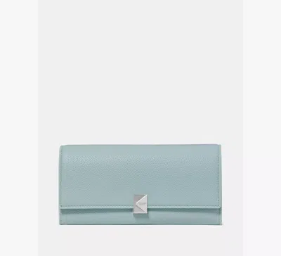 Kate Spade Deco Large Flap Wallet In Blue