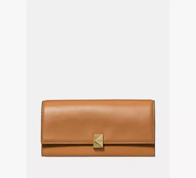 Kate Spade Deco Large Flap Wallet In Brown
