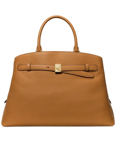 Kate Spade Deco Large Pebbled Leather Satchel In Brown