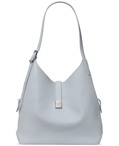 Kate Spade Deco Large Pebbled Leather Tote Bag In Pale Sapphire