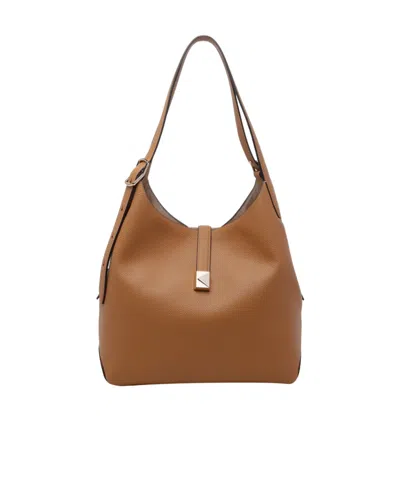 Kate Spade Deco Large Shoulder Bag In Brown