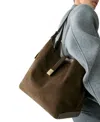 Kate Spade Deco Medium Pebbled Leather & Suede Shoulder Bag