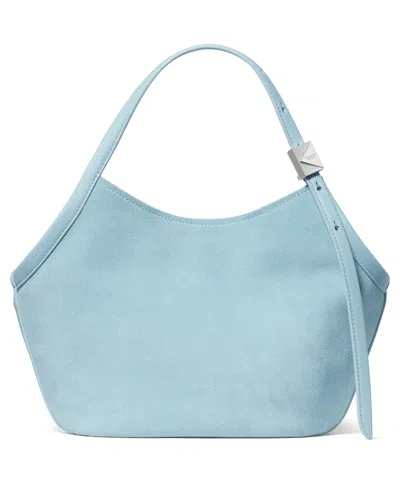 Kate Spade Deco Medium Suede Tulip Tote Bag In Blue