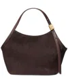 Kate Spade Deco Medium Suede Tulip Tote Bag In Brown