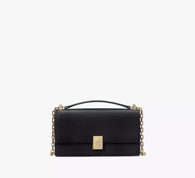 Kate Spade Deco Mini Flap Chain Crossbody In Black