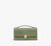 Kate Spade Deco Mini Flap Chain Crossbody In Olive Leaf