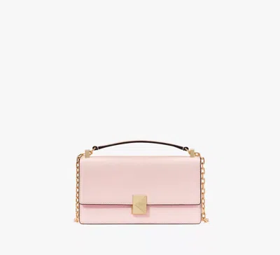 Kate Spade Deco Mini Flap Chain Crossbody In Pastry Pink