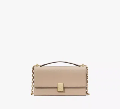 Kate Spade Deco Mini Flap Chain Crossbody In Brown