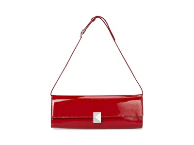 Kate Spade Deco Patent Leather Soft Mini Shoulder Wallet Handbags Dark Scarlet: One Size In Pink