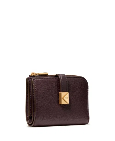 Kate Spade Deco Pebbled Leather Compact Wallet