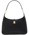 Kate Spade Deco Pebbled Leather Hobo Bag In Black