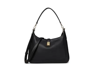 Kate Spade Deco Pebbled Leather Hobo Shoulder Handbags Black: One Size
