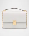 Kate Spade New York Deco Pebbled Leather Small Chain Shoulder Bag In Stone Path