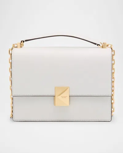 Kate Spade New York Deco Pebbled Leather Small Chain Shoulder Bag In Stone Path