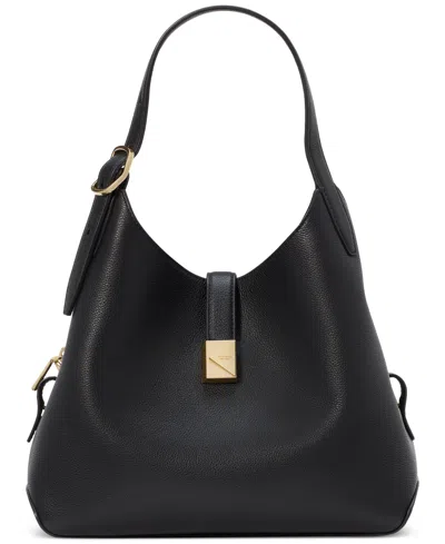 Kate Spade Deco Pebbled Leather Tote Bag In Black